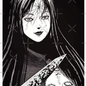 Cracked Head with Knife Horror Manga T-Shirt - Image 4